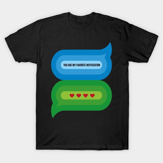 You Are My Favorite Notification T-Shirt by W.Pyzel